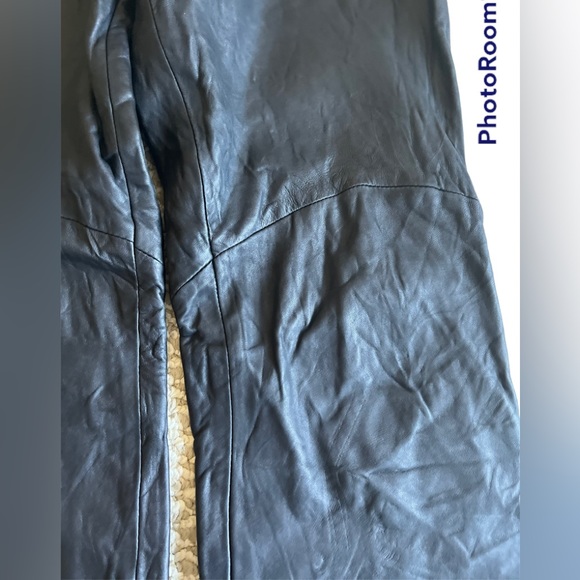 Michael Hoban high waisted leather pants - Picture 9 of 16